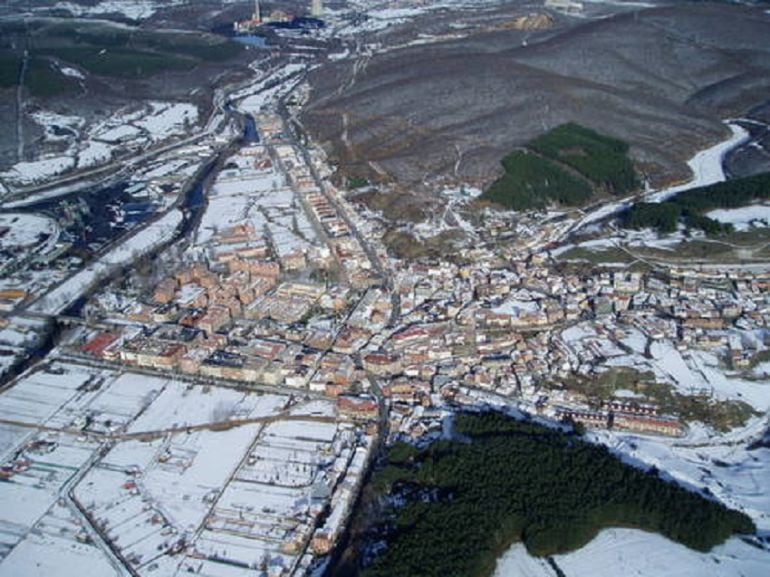 Foto aérea del municipio de Guardo.