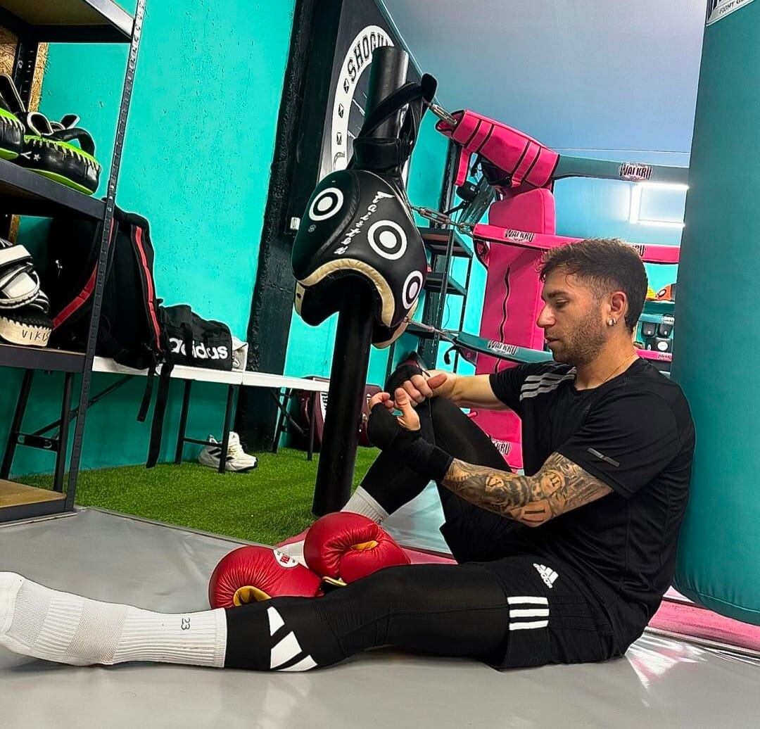 Embarba tiene otra pasión: el boxeo.