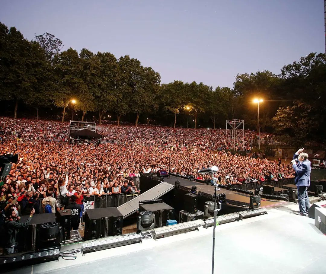 Castrelos durante el concierto de Dani Martín