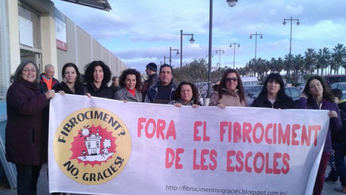 No más amianto en los colegios