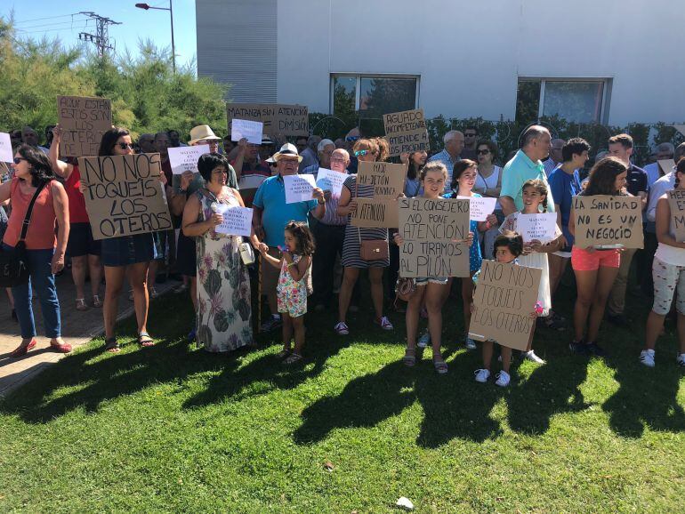 Protesta contra los recortes sanitarios en Valencia de Don Juan