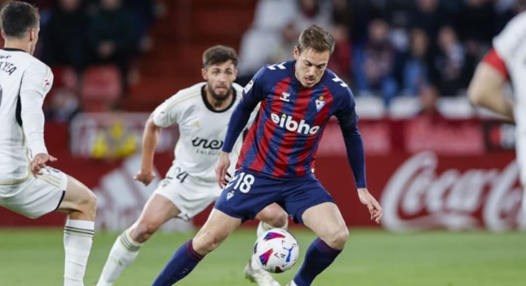 Partido disputado este domingo en el Belmonte entre Albacete y Eibar