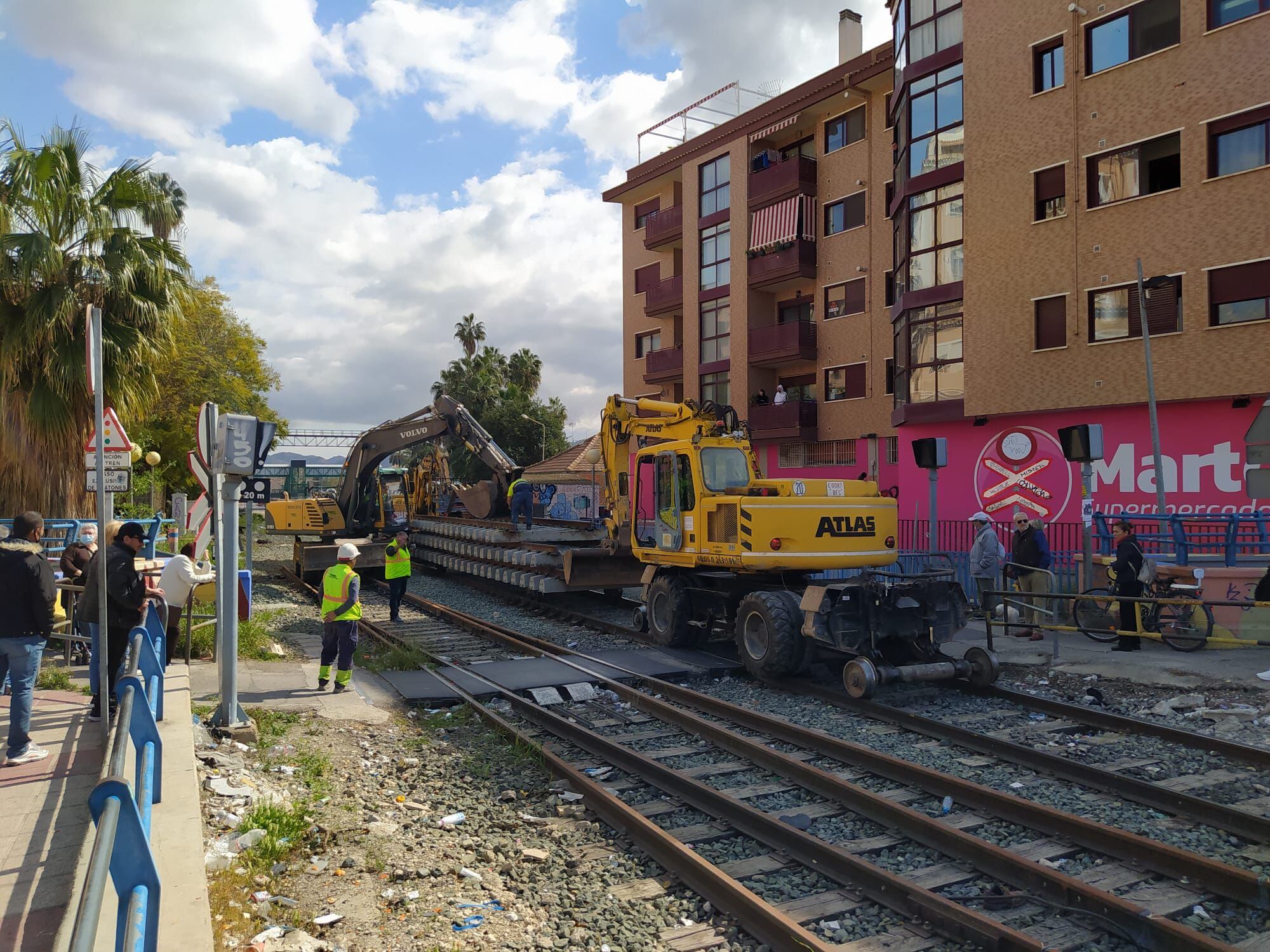 Inicio de las obras de soterramiento en Barriomar