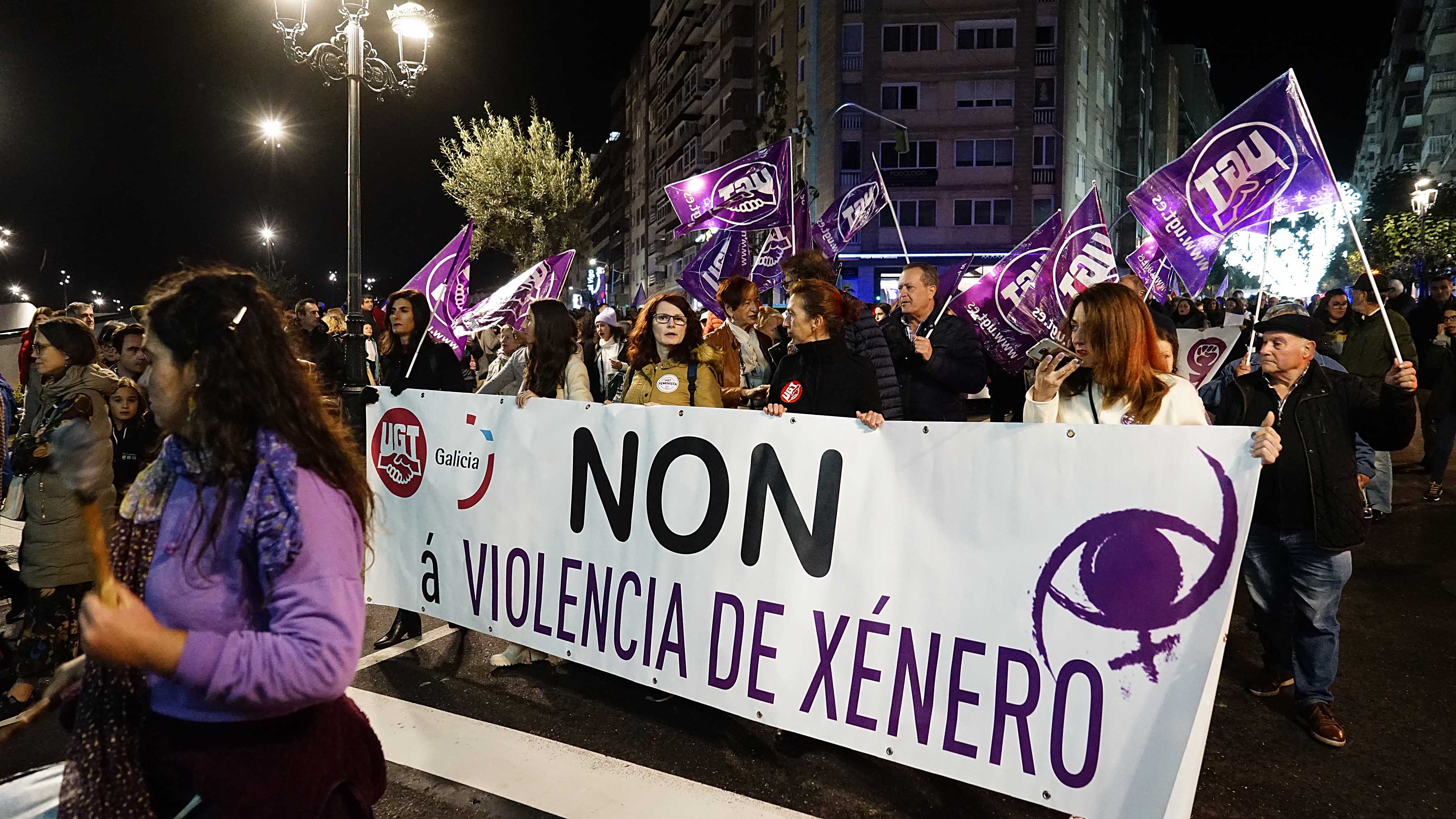 Manifestación en Vigo con motivo del 25NPhoto By Javier Vazquez/Europa Press via Getty Images