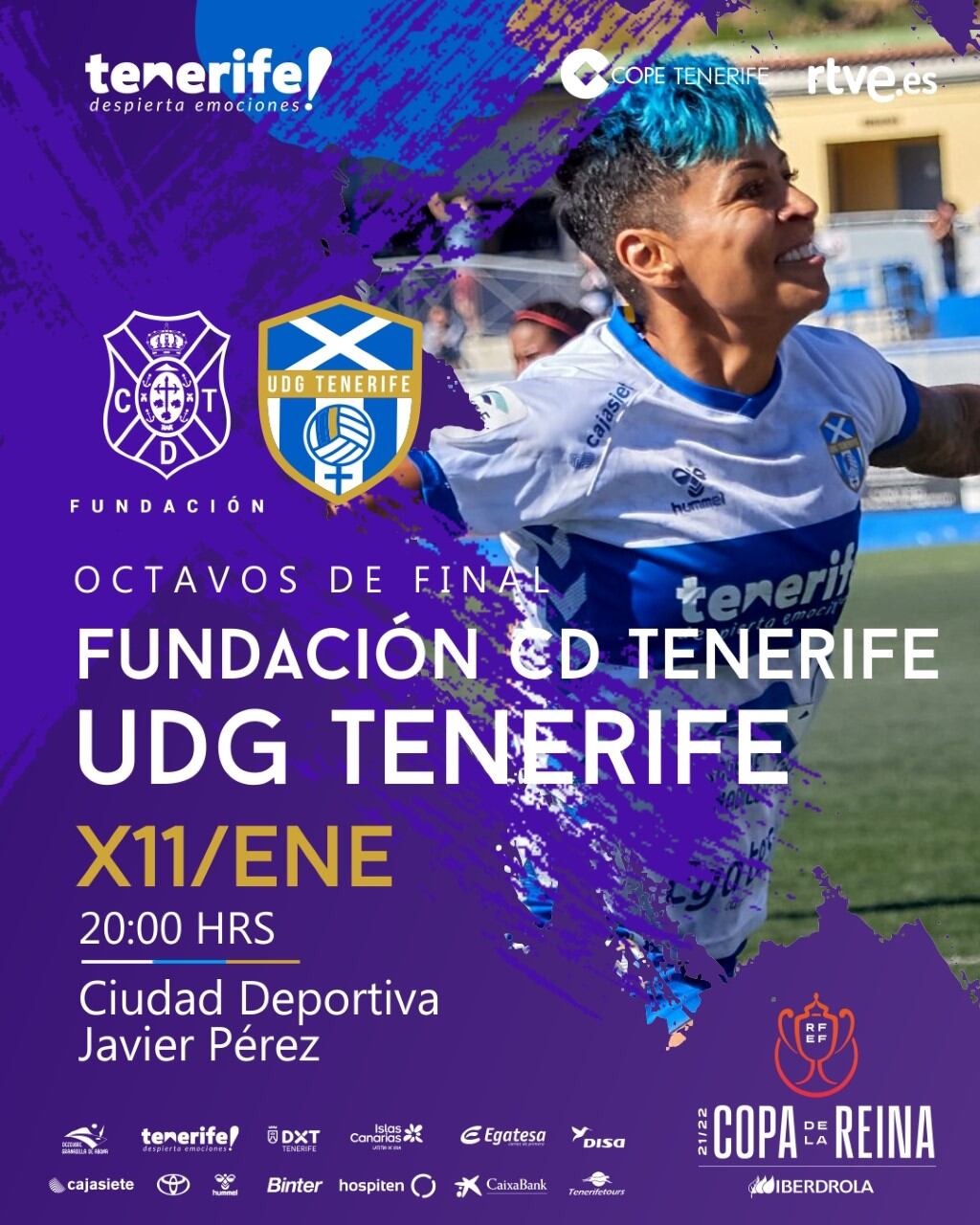 La Copa de la Reina trae un inédito partido entre el Fundación Femenino CD Tenerife y el Granadilla Egatesa