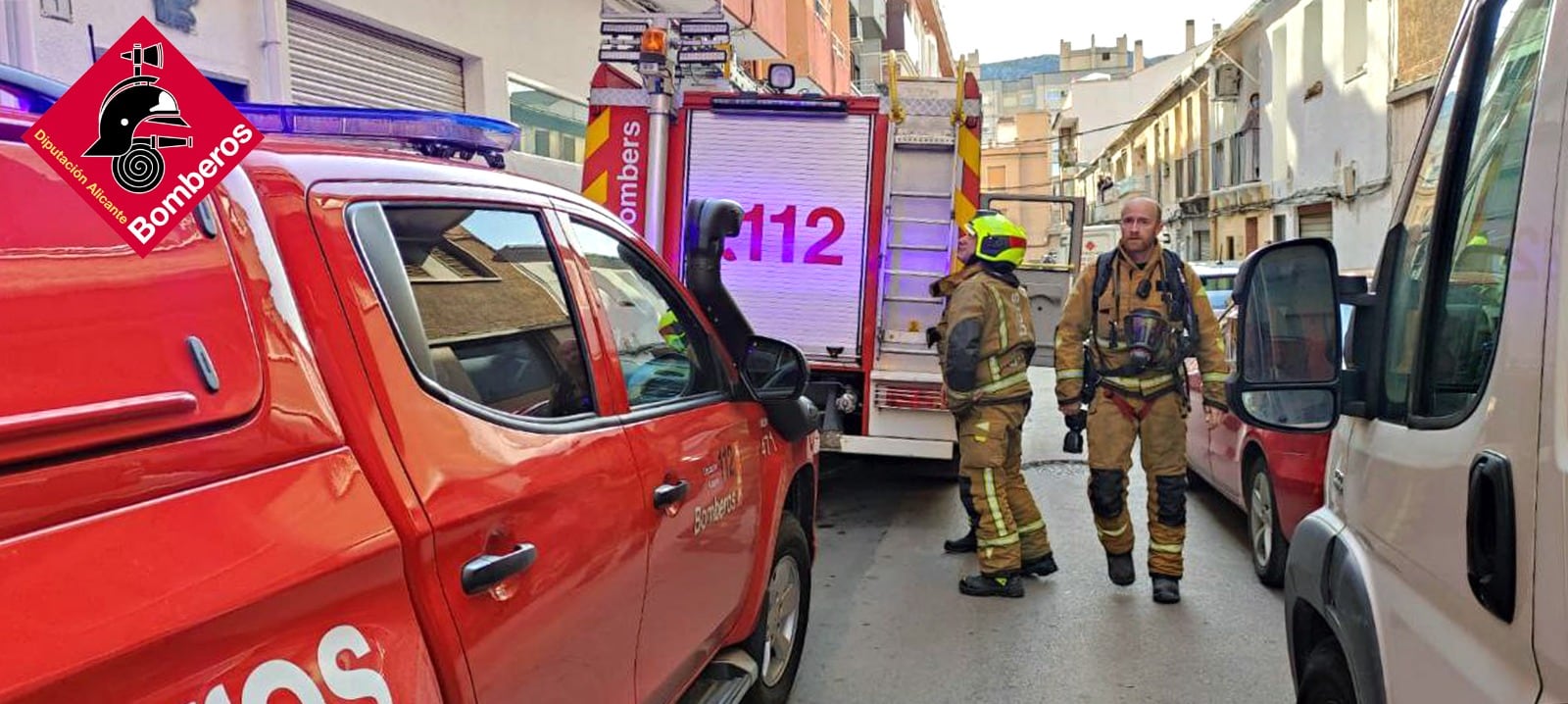 Imagen de archivo de un incendio en Elda, en la provincia de Alicante.