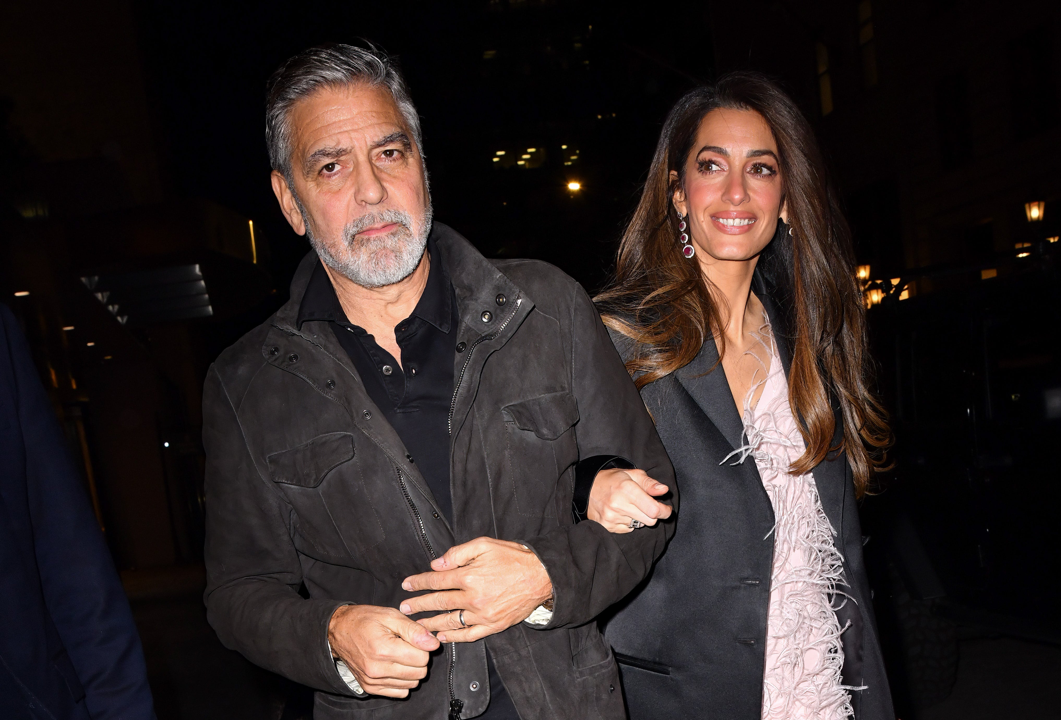 George Clooney y su esposa Amal en Nueva York