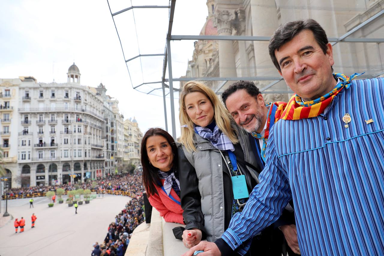 (De izqda a dcha): Ruth Merino, diputada de Cs en Les Corts, María Muñoz (diputada en el Congreso), Edumundo Bal, diputado y portavoz de su grupo en el Congreso, y Fernando Giner, concejal en el Ayuntamiento de València y responsable de Cs en la Comunitat Valenciana