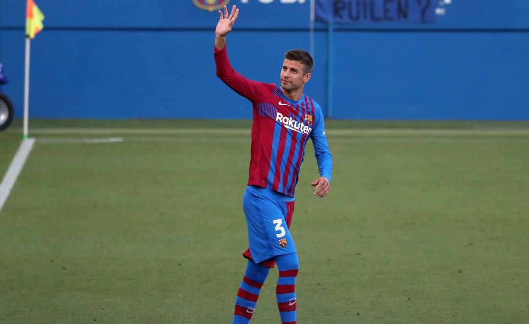 Piqué, durante el Joan Gamper