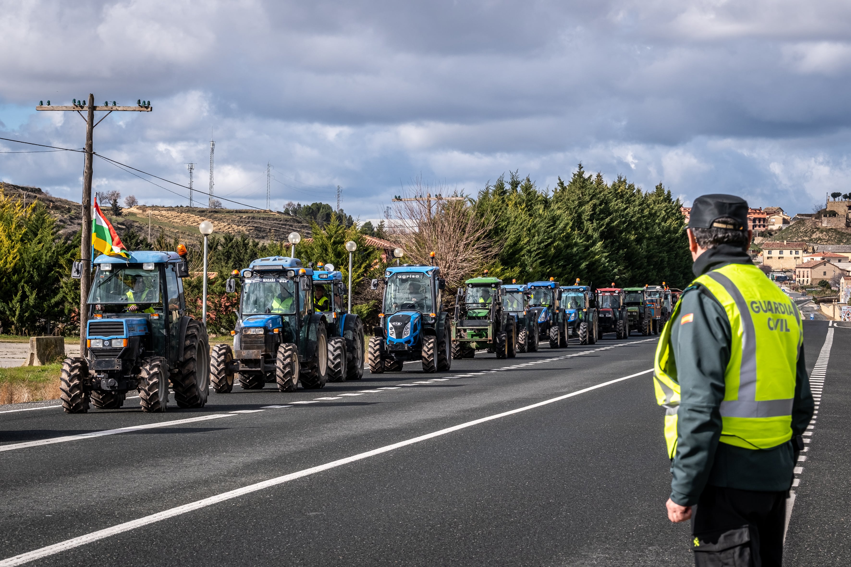 Agricultores se manifiestan