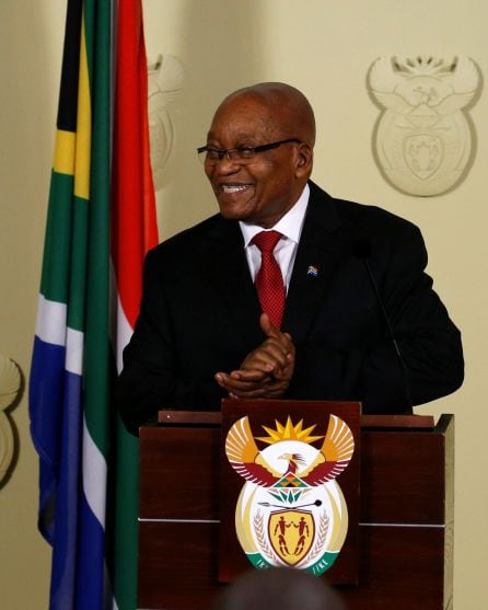 El presidente Jacob Zuma en Pretoria