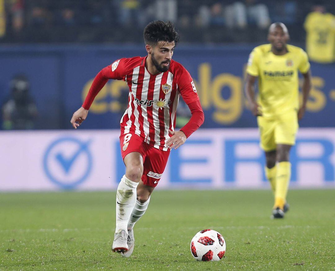 Chema Núñez en el partido ante el Villarreal.