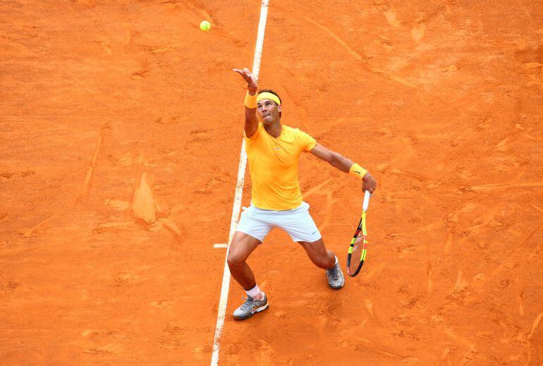 Nadal saca en Roma