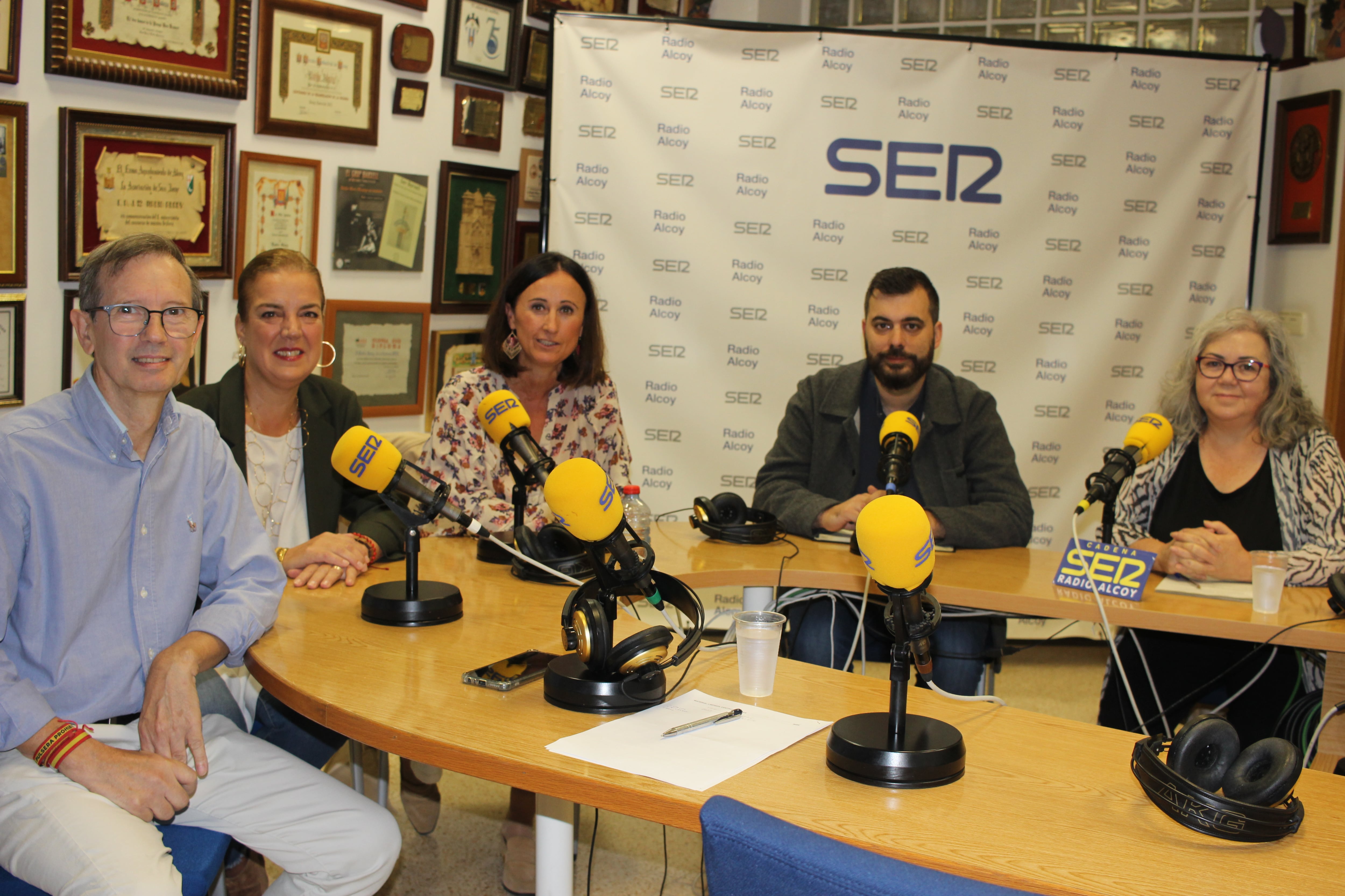 Políticos en la Tertulia de este miércoles en Radio Alcoy