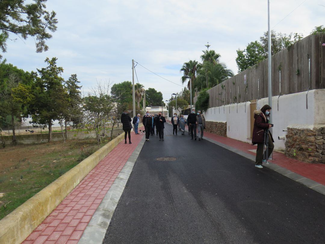 Imagen de la calle donde se han realizado las obras