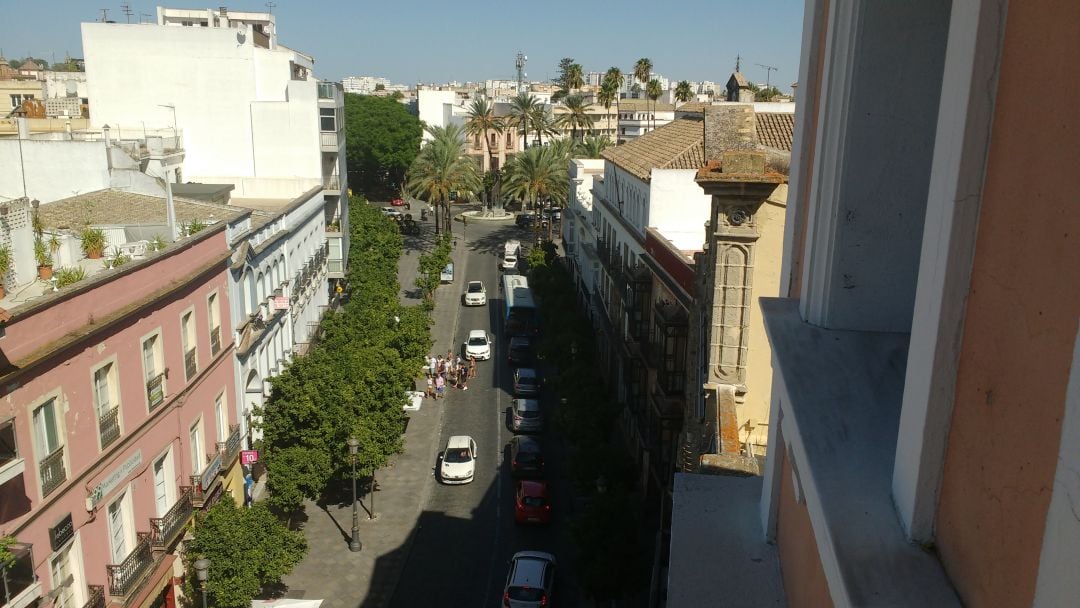 Vista aérea del centro de Jerez