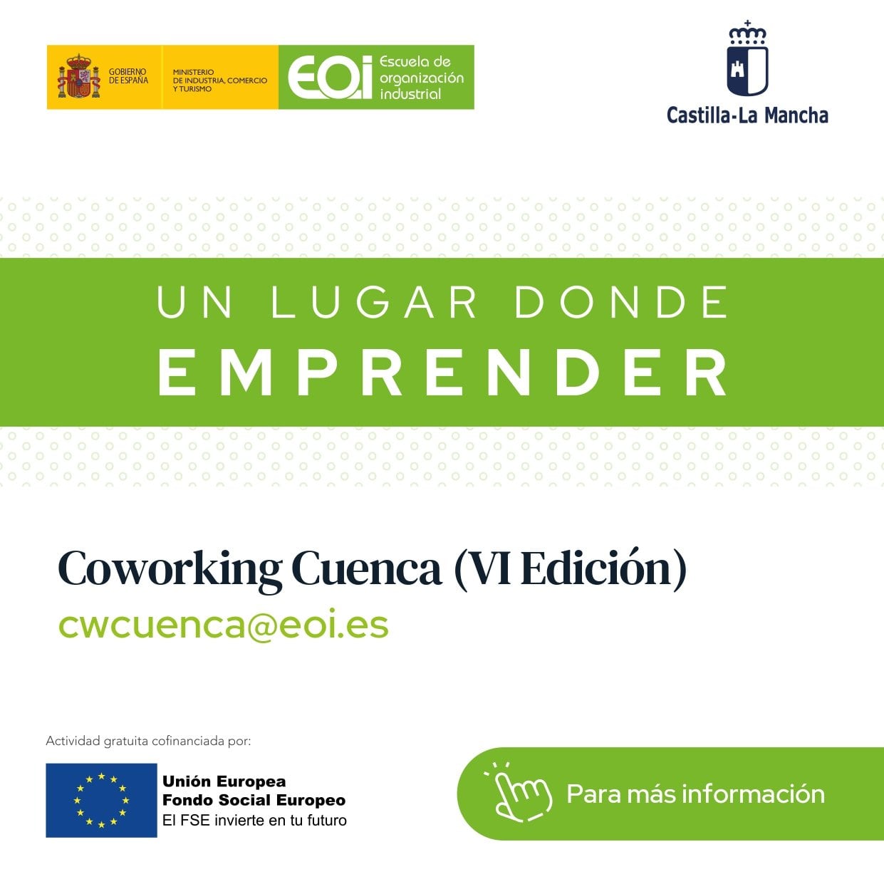 Coworking en Cuenca a partir de marzo