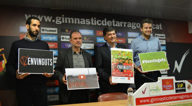 Presentació del cartell i el vídeo promocional del partit contra el Llagostera.