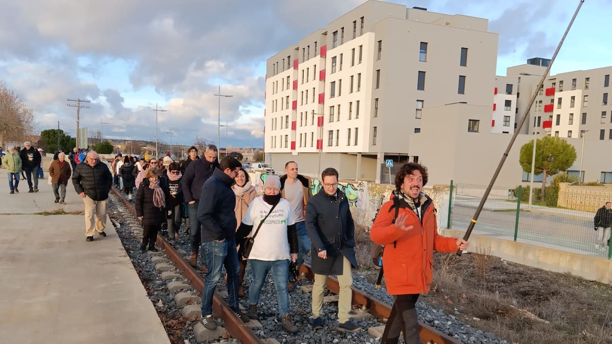 La reivindicación del Tren Directo vuelve a la calle en Aranda