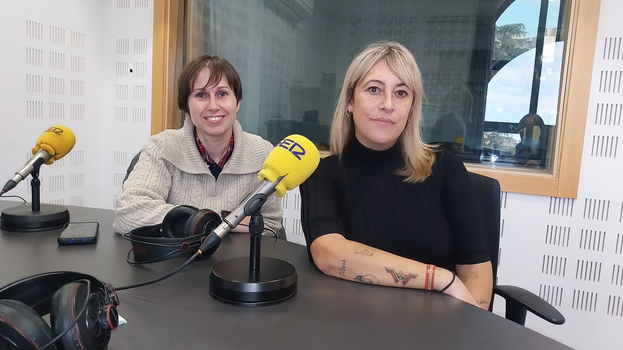 Noelia Zafra y Yolanda Santiago, portavoces de LeCanés