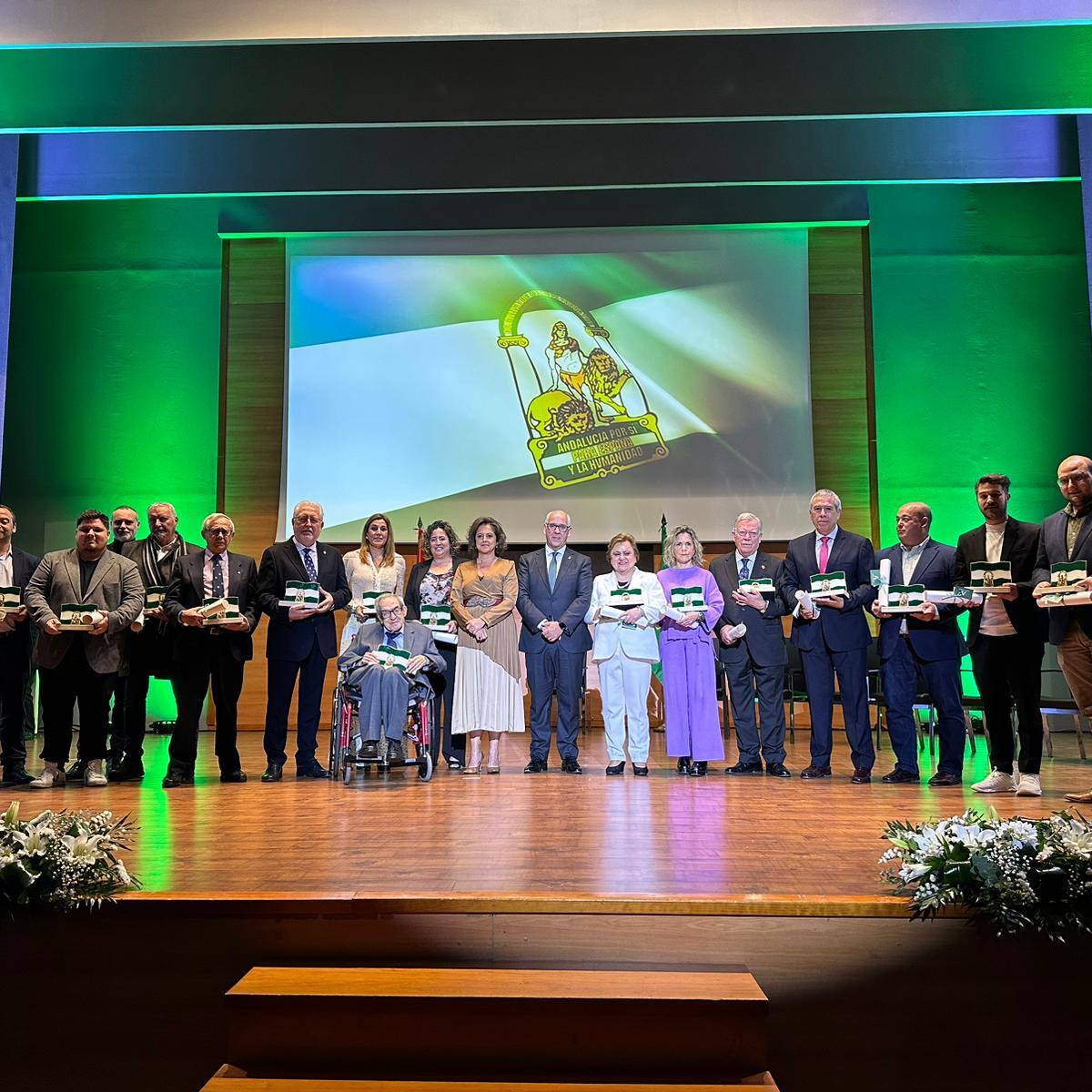 Jaén presume de sus Banderas de Andalucía
