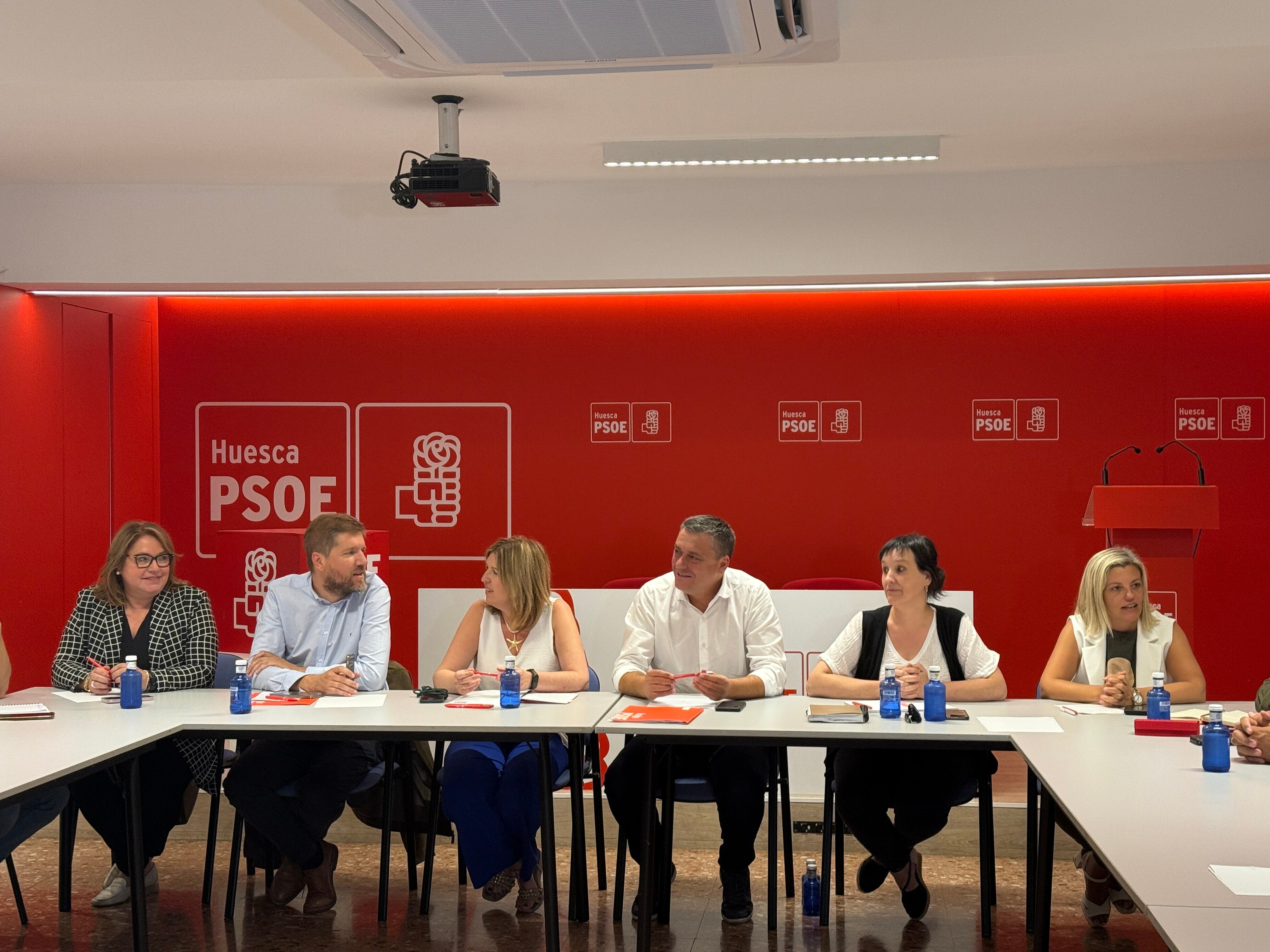 Comité provincial del PSOE en el Alto Aragón