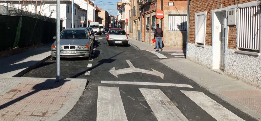 Situación de la calle Mirasierra tras las obras