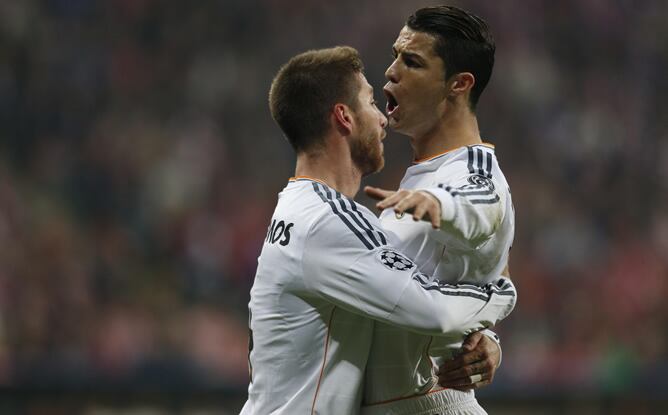 Cristiano celebra un gol en Múnich