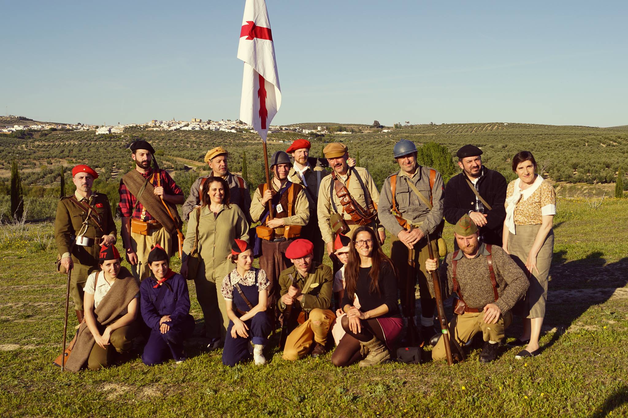 Participantes en una edición anterior de la recreación de la Batalla de Lopera.