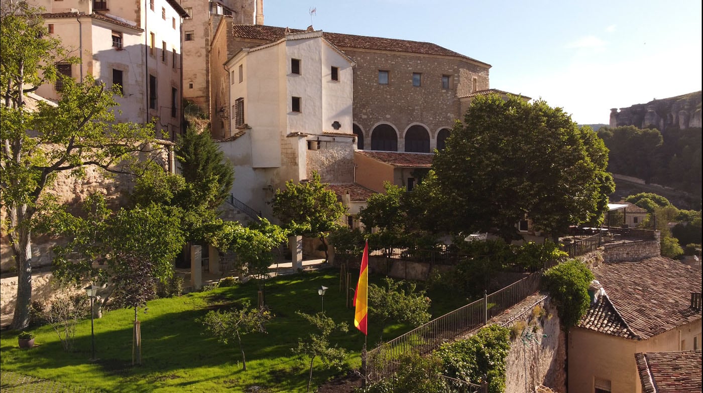 Vista del alojamiento turístico Huerto de Mateo Arana en el casco antiguo de Cuenca.