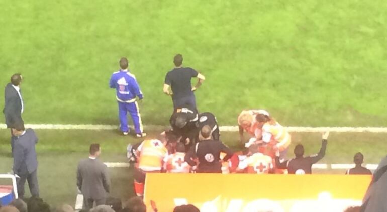 La Cruz Roja se lleva a Nano del estadio