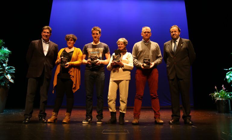 Premiados en la gala del deporte de Hondarribia el año 2016.