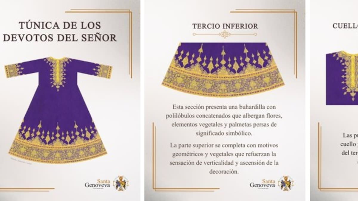 Proyecto de una Túnica de los Devotos para el Señor Cautivo de Santa Genoveva