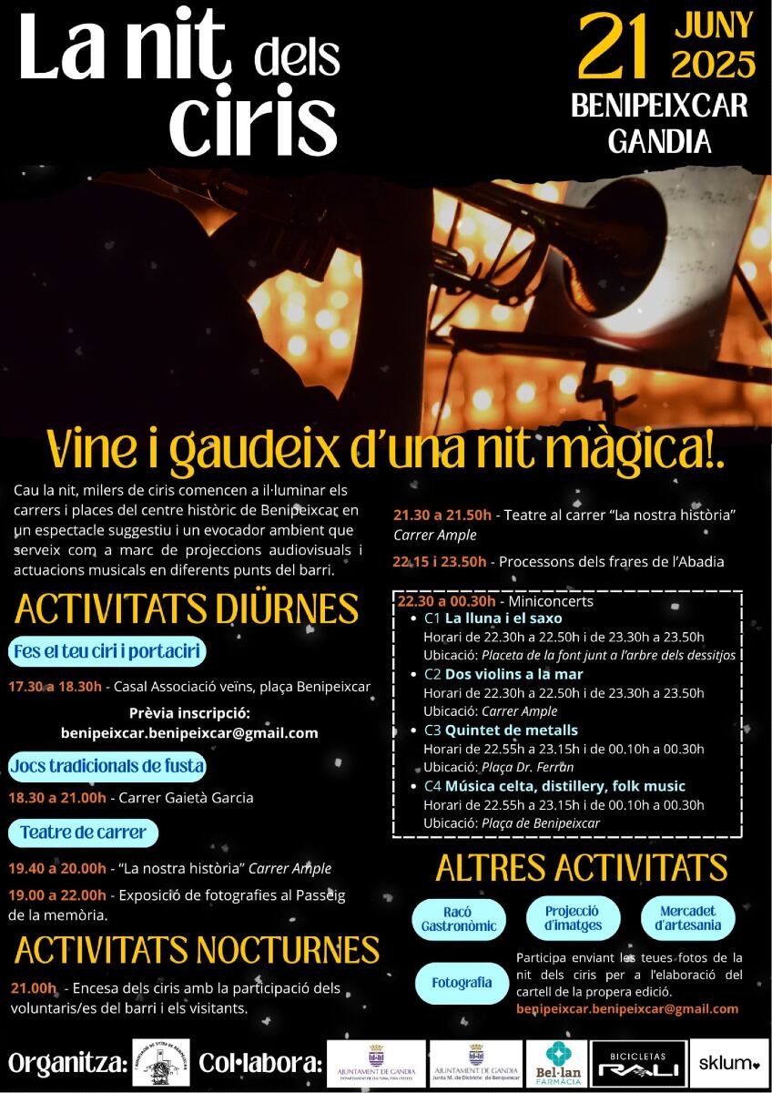 'Nit dels ciris' en Benipeixcar