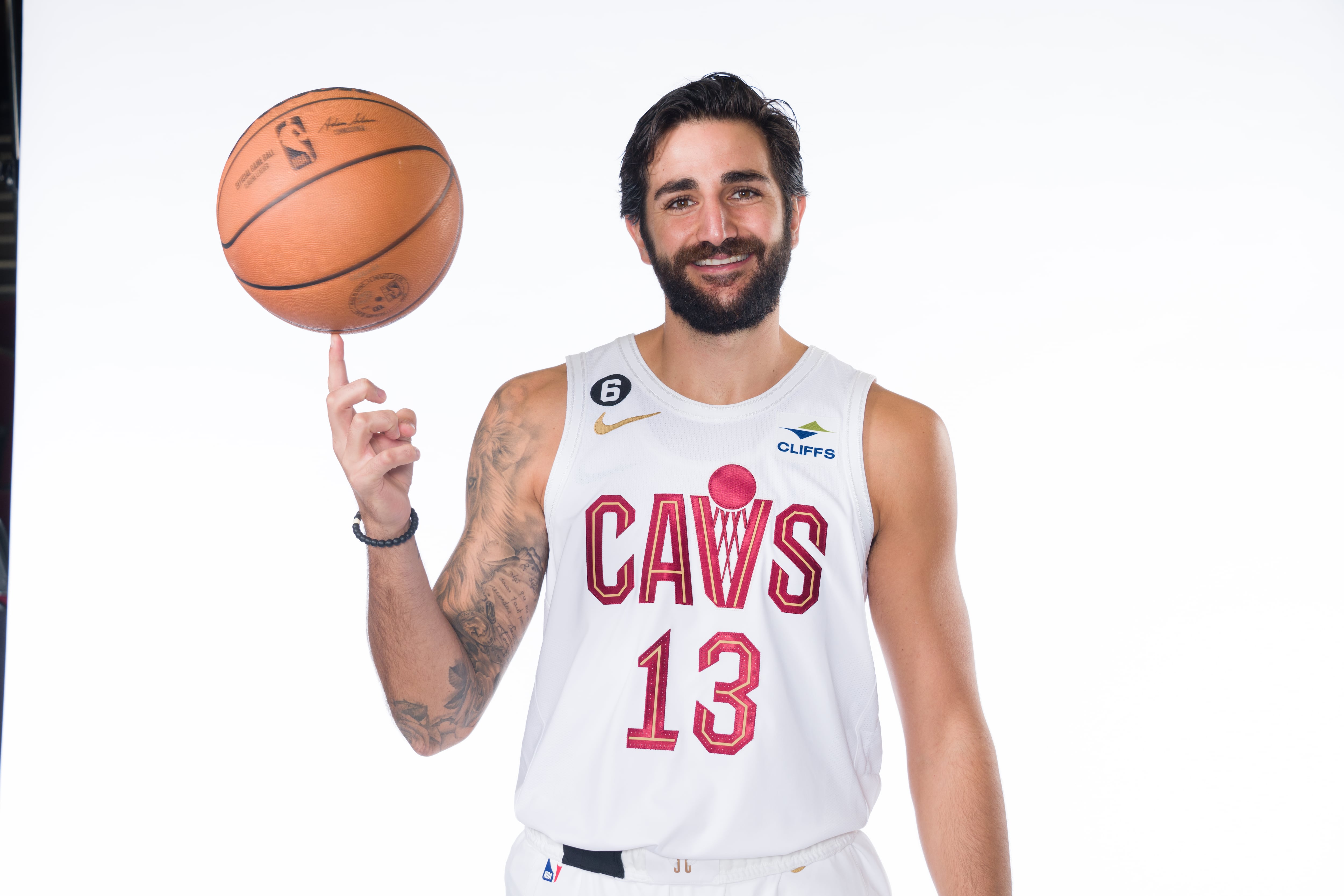 Ricky Rubio, con la camiseta de los Cleveland Cavaliers