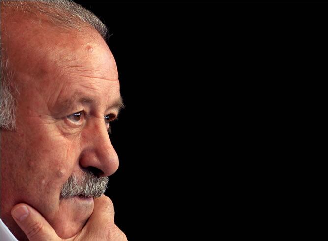 Vicente Del Bosque se muestra serio en sus declaraciones