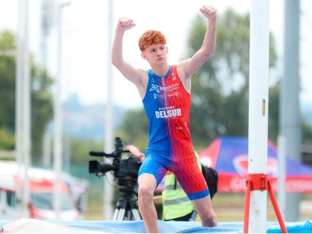 Mario Domínguez del Club Atletismo Delsur – Cooperativa La Palma quinto de España sub18 en Heptatlón