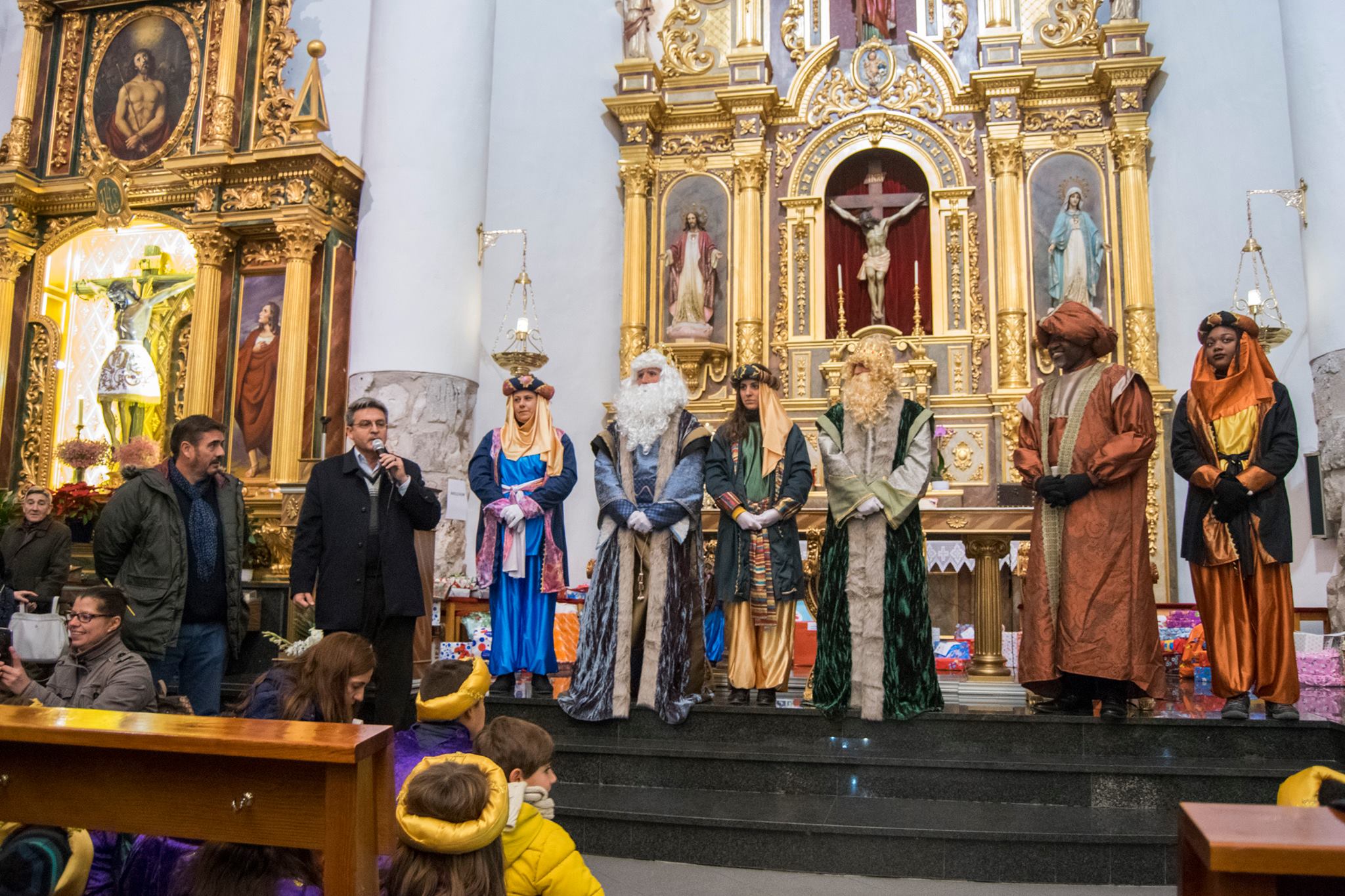 Reyes Magos en la iglesia de Marchamalo