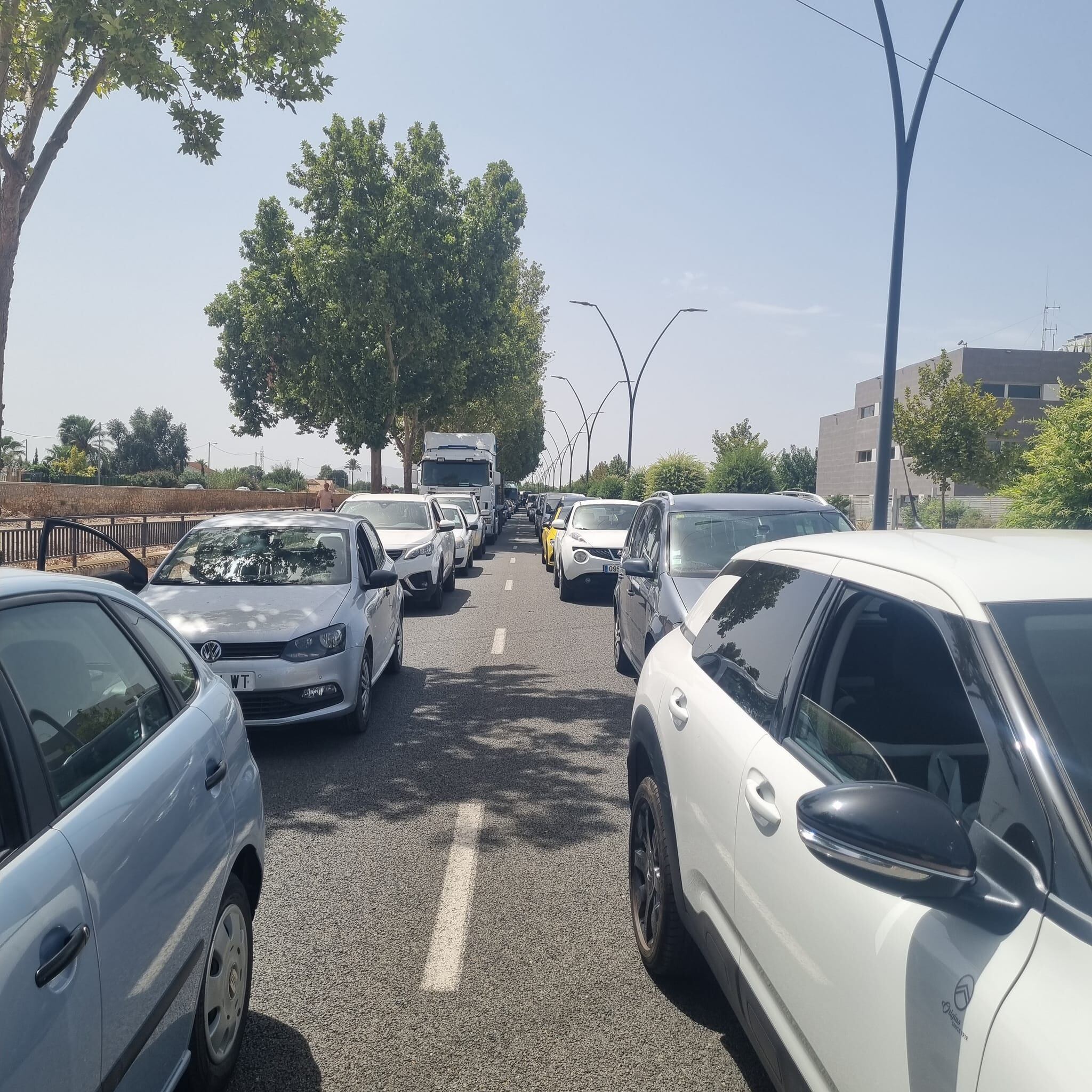 Retenciones en Ronda Sur de Lorca