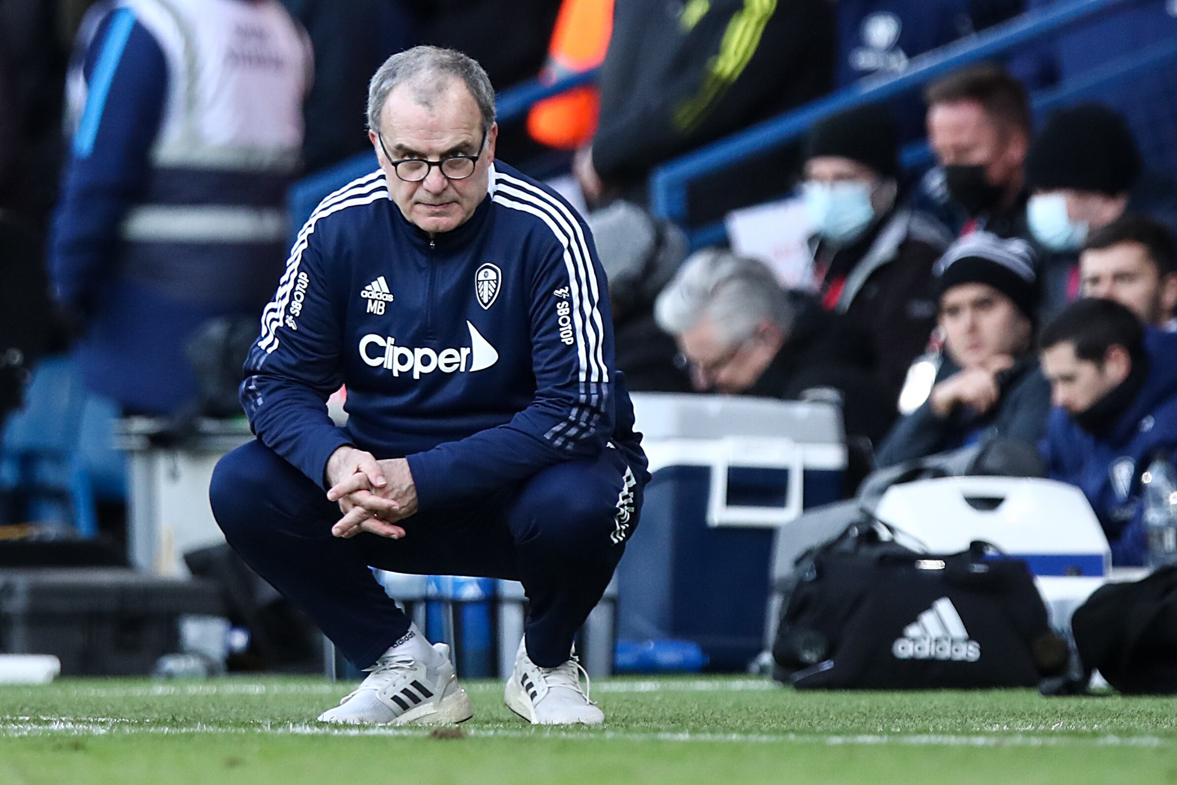 Marcelo Bielsa, durante su etapa como entrenador del Leeds United. (Robbie Jay Barratt - AMA/Getty Images)