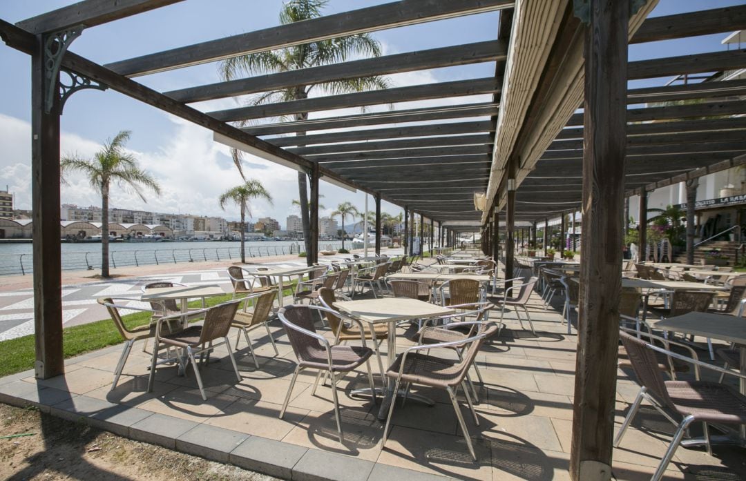 Terraza en la playa de Gandia 