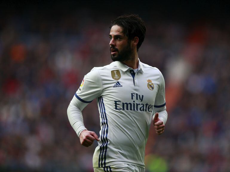 Isco durante el partido ante el Espanyol 