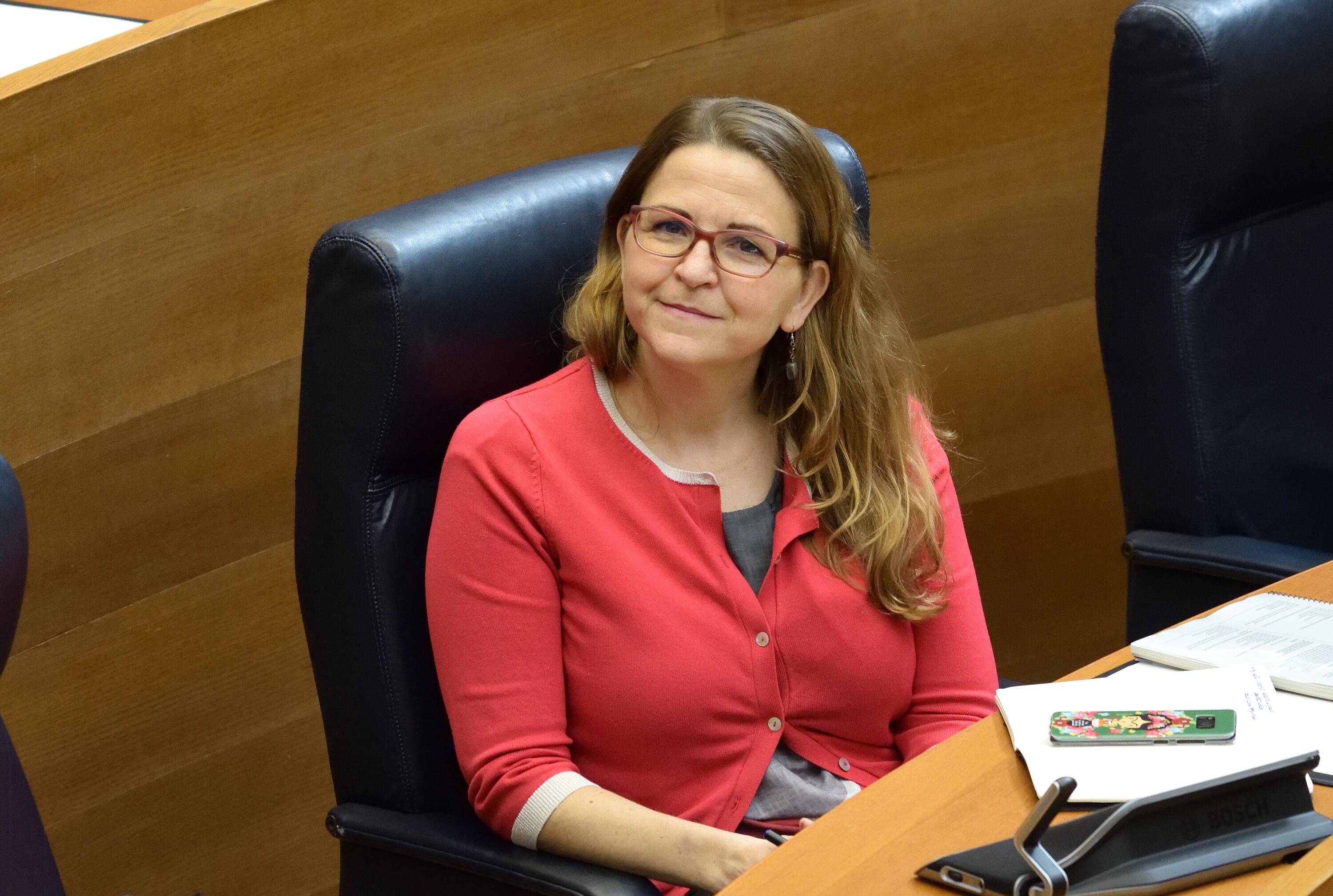 La exconsellera de Agricultura y Medio Ambiente, Elena Cebrián, durante su etapa en el Consell