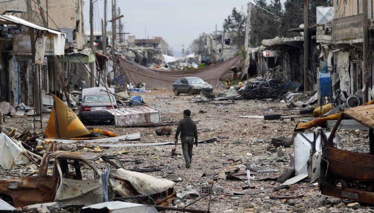 Esta semana la ciudad siria ha quedado liberada del Estado Islámico pero el panorama es desolador. Kobani es una ciudad fantasma y destrozada.