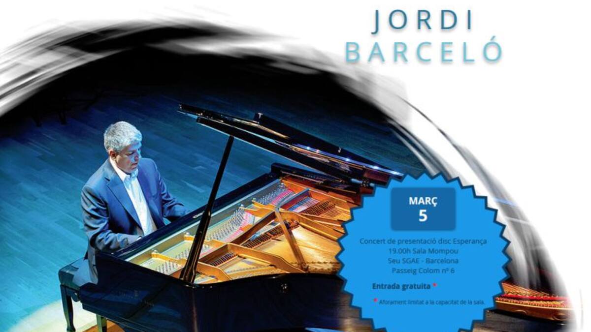 Jordi Barceló, el pianista nacional d'Andorra