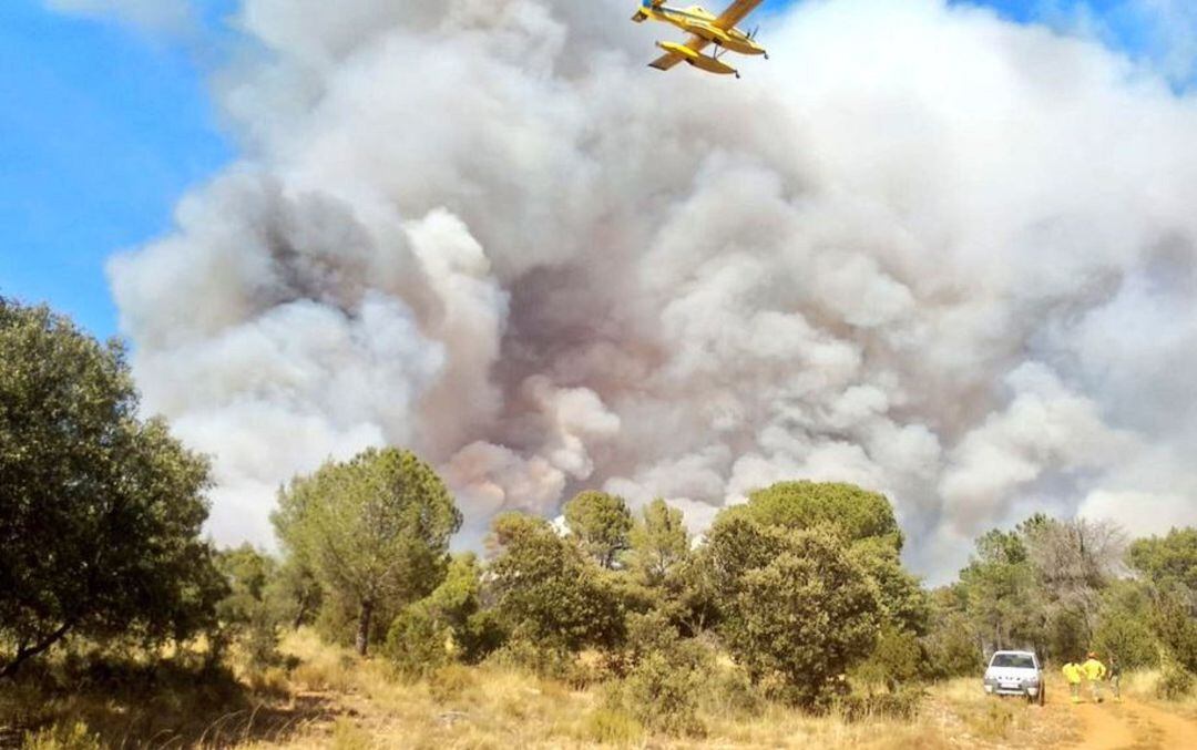 El incendio de Barchín ha sido el más grave del verano en la provincia de Cuenca