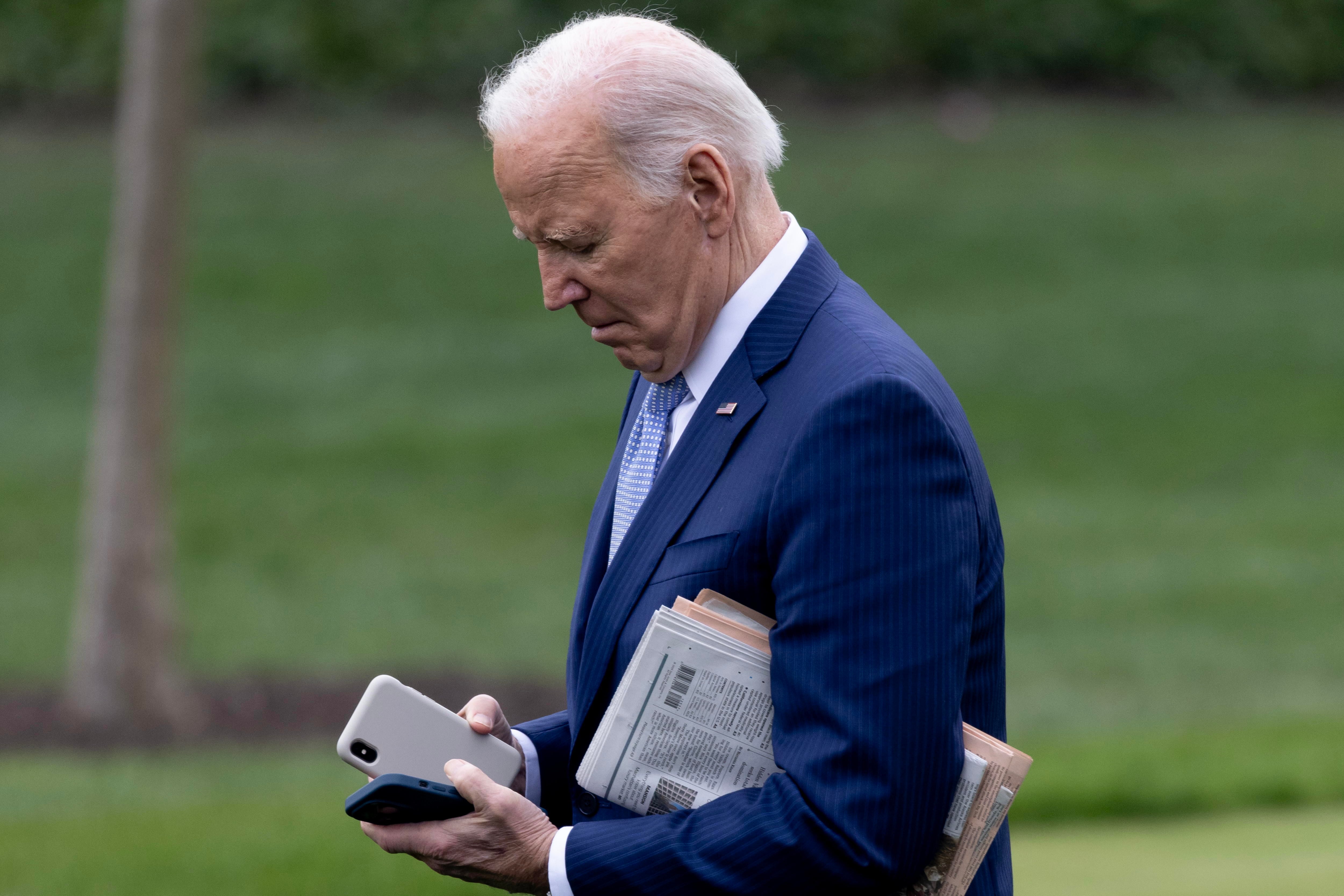 El presidente de EEUU, Joe Biden, en la Casa Blanca.