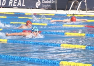 Una de las pruebas del Campeonato Nacional de Natación de Ciudad Real