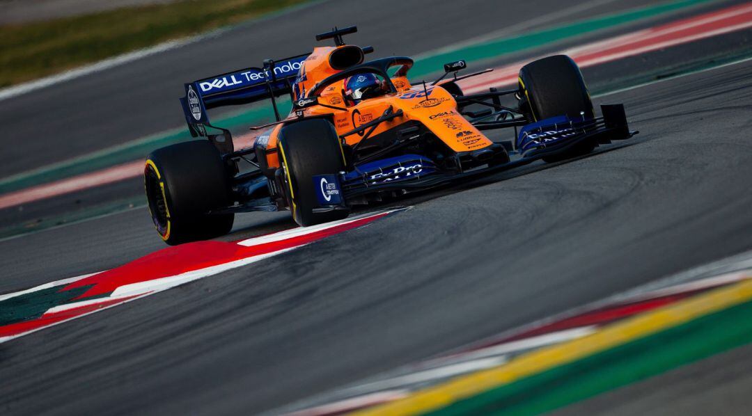 Carlos Sainz, en la primera jornada de entrenamientos de pretemporada de la Fórmula 1.