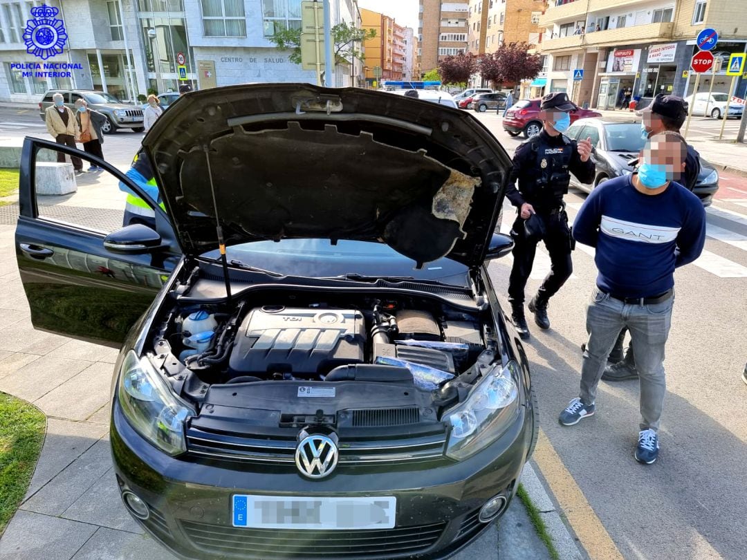 Momento de la detención.